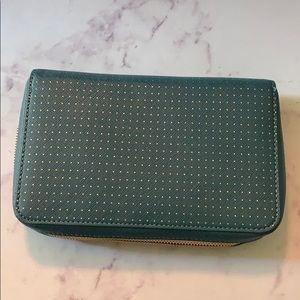 Anthropologie LIBBY TECH ORGANIZER DARK TURQUOISE